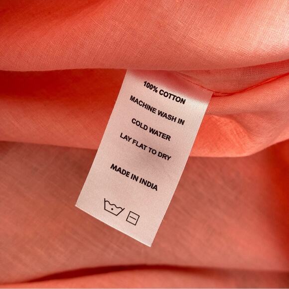 Marea Colette Coral Multi Floral Short Puff Sleeves Cottagecore Midi Dress Large - Picture 11 of 12
